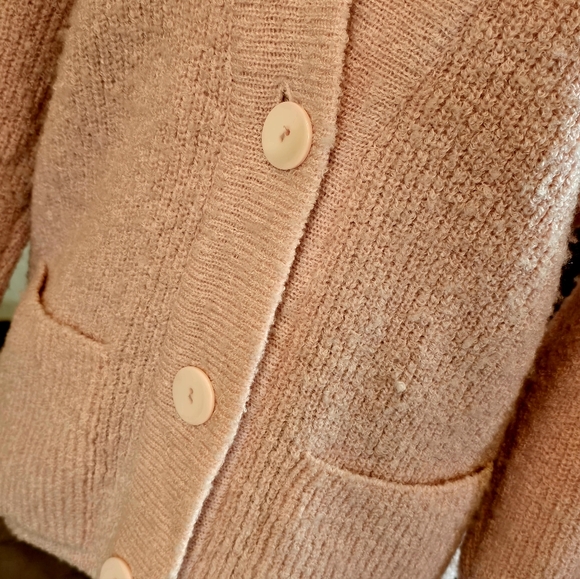 Vintage 80's Pastel Chunky Cardigan - Picture 3 of 3